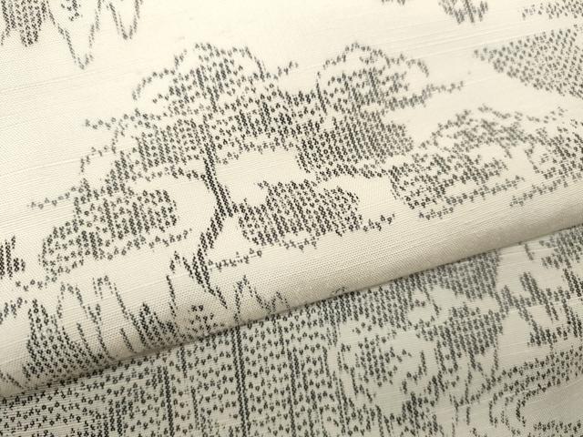 平和屋着物●上質な紬 遠山樹林文 正絹 逸品 CAAY4854ut