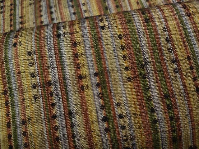 平和屋着物●上質な紬 縞 正絹 逸品 CAAY4861ut