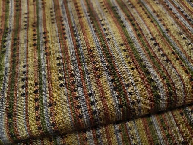 平和屋着物●上質な紬 縞 正絹 逸品 CAAY4861ut
