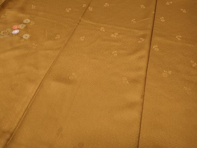 平和屋着物●訪問着　竹屋町刺繍　扇面花文　暈し染め　金彩　正絹　逸品　CAAY4865ut