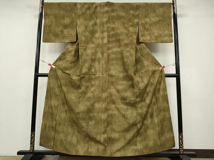 平和屋着物●上質な紬　霞文　正絹　逸品　CAAY4881ut