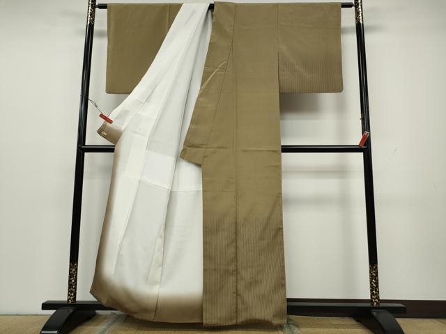 平和屋着物●訪問着　縞　三越扱い　正絹　逸品　CAAY4889ut