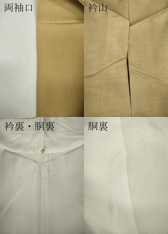 平和屋着物●訪問着　紬地　霞文　正絹　逸品　CAAY4890ut