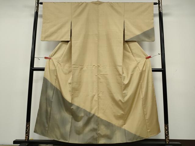 平和屋着物●訪問着　紬地　霞文　正絹　逸品　CAAY4890ut