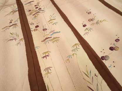 平和屋着物●訪問着　駒刺繍　絞り　松竹梅　金彩　正絹　逸品　CAAY4903ut