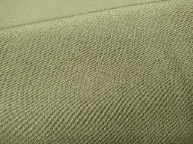平和屋着物●上質な色無地　吉祥地紋　裏葉柳色　正絹　逸品　CAAY4908ut