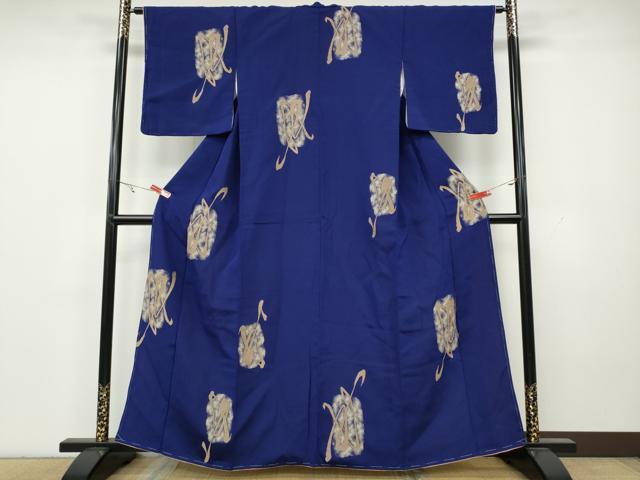 平和屋着物●上質なお召　吉祥文　金糸　正絹　逸品　未使用　CAAY4912ut