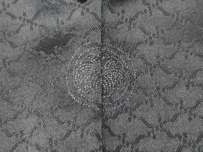 平和屋着物●訪問着　刺繍　舞葉文　暈し染め　金糸　正絹　逸品　CAAY4913ut