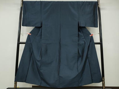 平和屋着物●男性　紬　80亀甲　正絹　逸品　CAAY4922ut