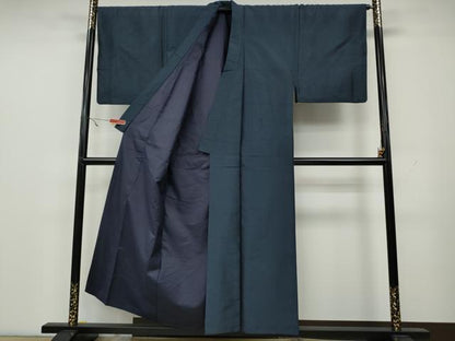 平和屋着物●男性　紬　80亀甲　正絹　逸品　CAAY4922ut