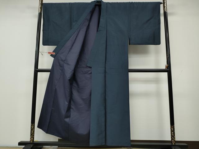 平和屋着物●男性　紬　80亀甲　正絹　逸品　CAAY4922ut