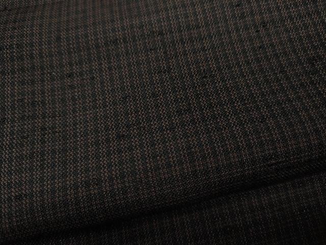 平和屋着物●男性　紬　格子柄　正絹　逸品　未使用　CAAY4923ut