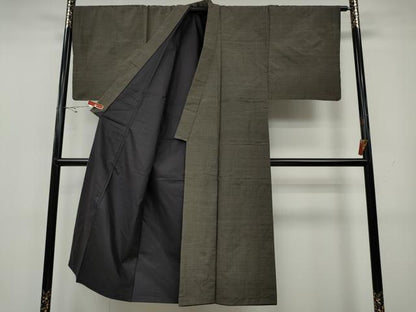 平和屋着物●男性　本場大島紬　アンサンブル　80亀甲　総詰め　正絹　逸品　CAAY4925ut