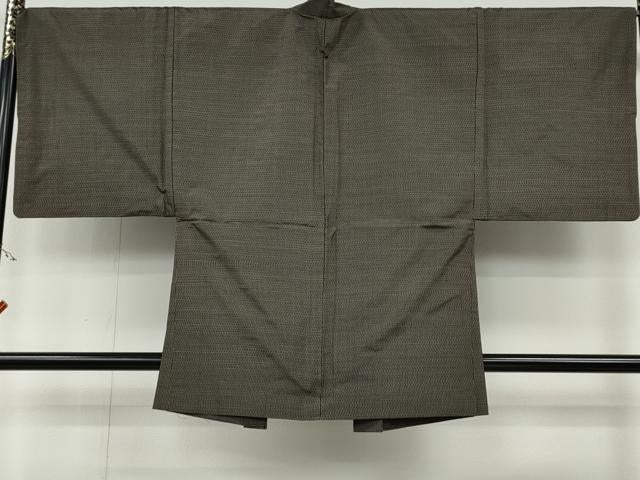 平和屋着物●男性　本場大島紬　アンサンブル　80亀甲　総詰め　正絹　逸品　CAAY4925ut