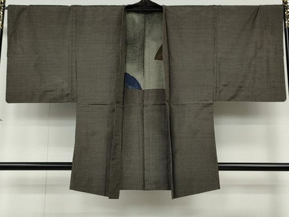 平和屋着物●男性　本場大島紬　アンサンブル　80亀甲　総詰め　正絹　逸品　CAAY4925ut