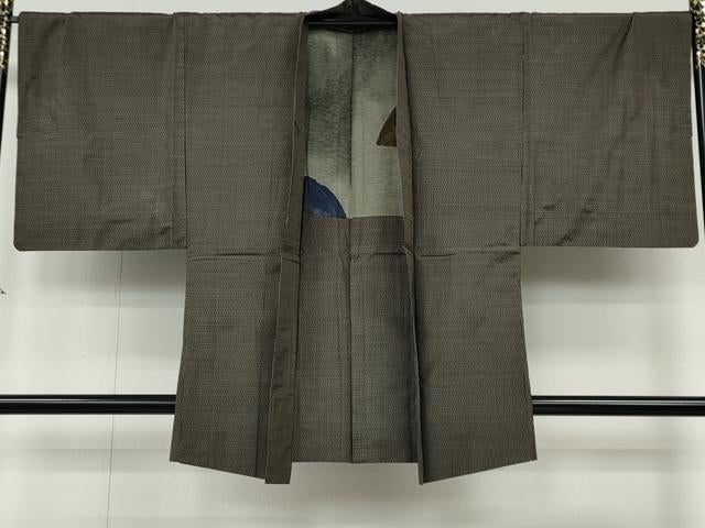 平和屋着物●男性　本場大島紬　アンサンブル　80亀甲　総詰め　正絹　逸品　CAAY4925ut