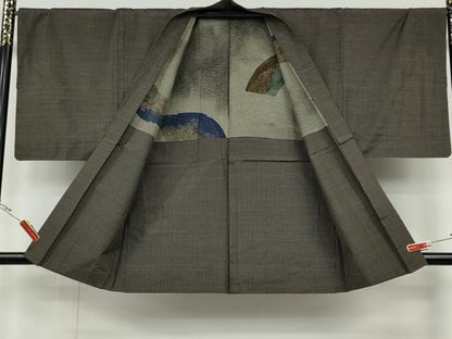平和屋着物●男性　本場大島紬　アンサンブル　80亀甲　総詰め　正絹　逸品　CAAY4925ut