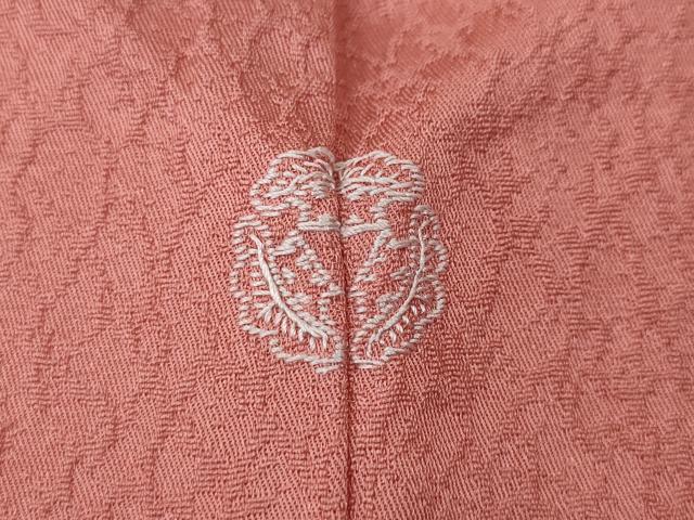 平和屋着物●上質な色無地　霞地紋　薄紅色　正絹　逸品　CAAY4972ut