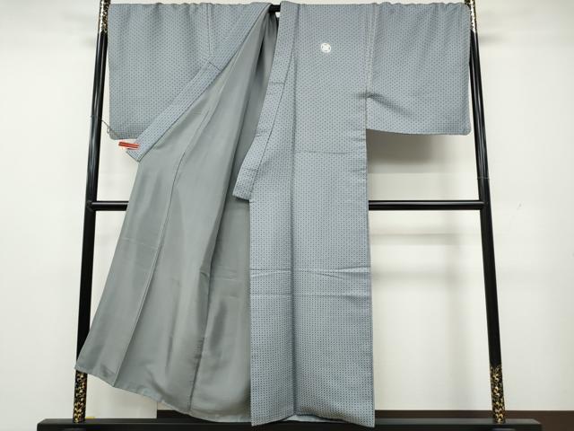 平和屋着物●男性 色紋付・羽織セット 菱繋ぎ地紋 羽織：暈し染め キングサイズ 正絹 逸品 CAAY4978ut