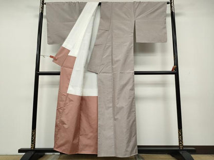 平和屋着物●本場染大島紬　霞文　正絹　逸品　CAAY4986ut