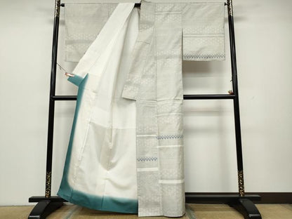 平和屋着物●都喜ヱ門 本場大島紬 白大島 9マルキ 鎌倉散策 藤絹織物謹製 証紙付き 正絹 逸品 CAAY4995ut