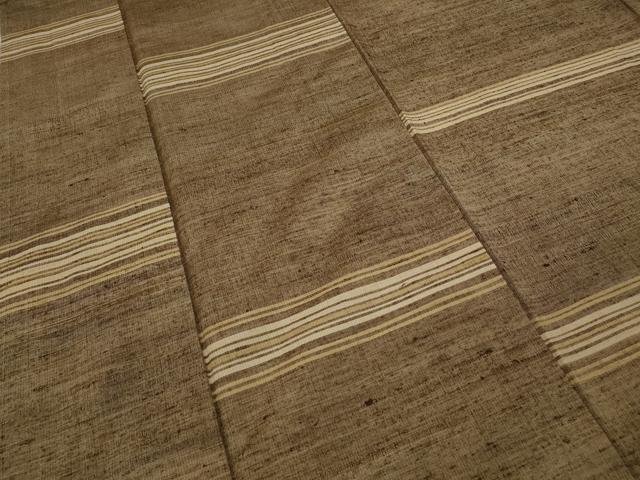 平和屋着物●上質な紬　横段文　正絹　逸品　CAAY5000ut
