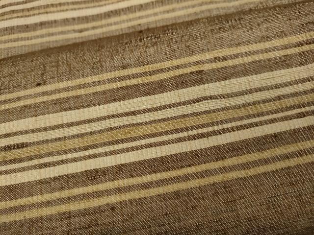 平和屋着物●上質な紬　横段文　正絹　逸品　CAAY5000ut