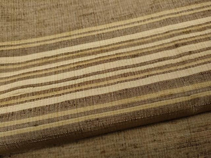 平和屋着物●上質な紬　横段文　正絹　逸品　CAAY5000ut