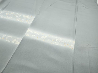 平和屋着物●訪問着 刺繍 横段花鳥蝶文 暈し染め 金彩 正絹 逸品 CAAY5001ut