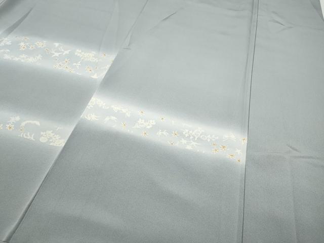 平和屋着物●訪問着 刺繍 横段花鳥蝶文 暈し染め 金彩 正絹 逸品 CAAY5001ut