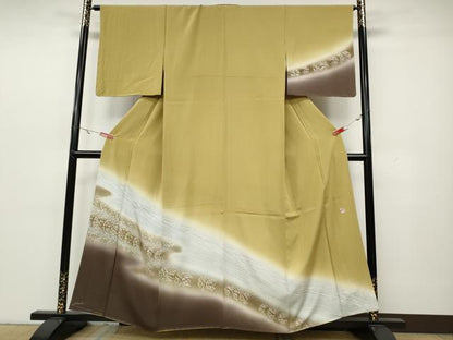 平和屋着物●訪問着 作家物 流水吉祥文 暈し染め 鈴乃屋扱い 正絹 逸品 未使用 CAAY5002ut