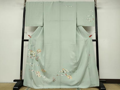 平和屋着物●訪問着 友禅 作家物 貝合せ花文 正絹 逸品 CAAY5003ut