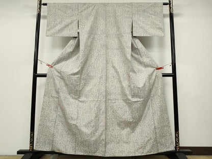 平和屋着物●本場大島紬　白大島　7マルキ　吉祥文　三越扱い　正絹　逸品　CAAY5009ut