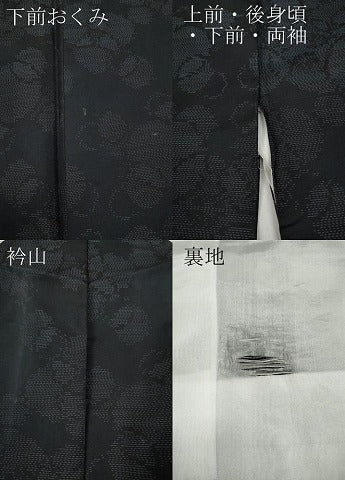 平和屋着物●本場大島紬 舞花文 正絹 逸品 CAAY5035ut