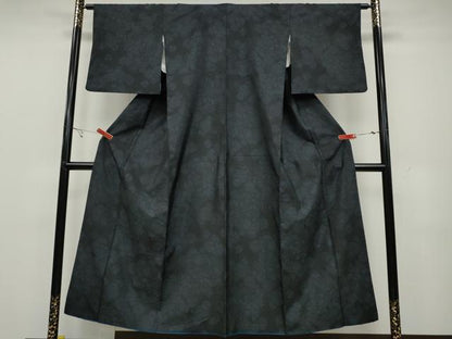 平和屋着物●本場大島紬 舞花文 正絹 逸品 CAAY5035ut