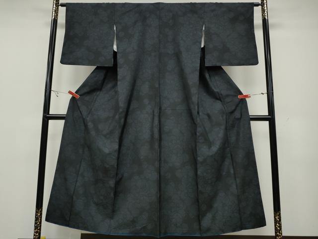 平和屋着物●本場大島紬 舞花文 正絹 逸品 CAAY5035ut