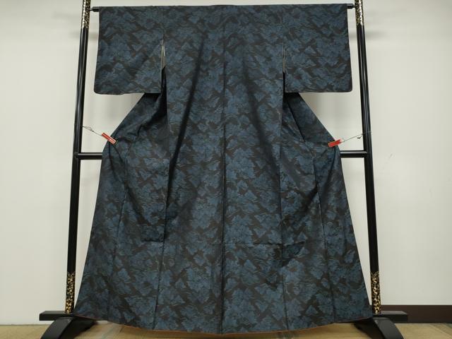 平和屋着物●本場大島紬　松文　正絹　逸品　CAAY5037ut