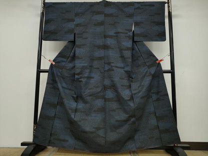 平和屋着物●本場大島紬　7マルキ　雲重ね吉祥文　三越扱い　正絹　逸品　CAAY5042ut