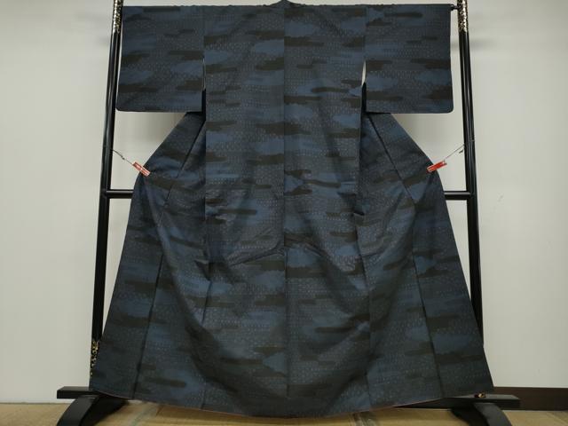 平和屋着物●本場大島紬　7マルキ　雲重ね吉祥文　三越扱い　正絹　逸品　CAAY5042ut