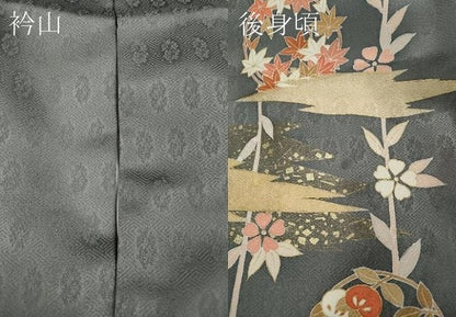 平和屋着物●訪問着　草花丸文　金彩　正絹　逸品　CAAY5046ut