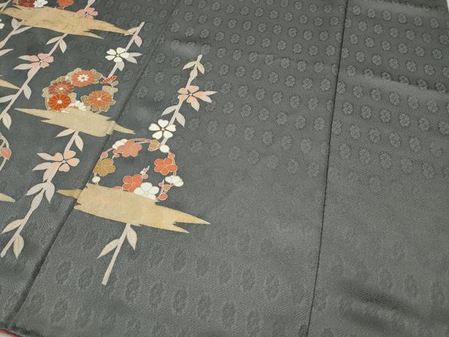 平和屋着物●訪問着　草花丸文　金彩　正絹　逸品　CAAY5046ut