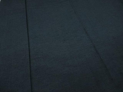 平和屋着物●男性　紬　アンサンブル　留紺色　正絹　逸品　CAAY5053ut