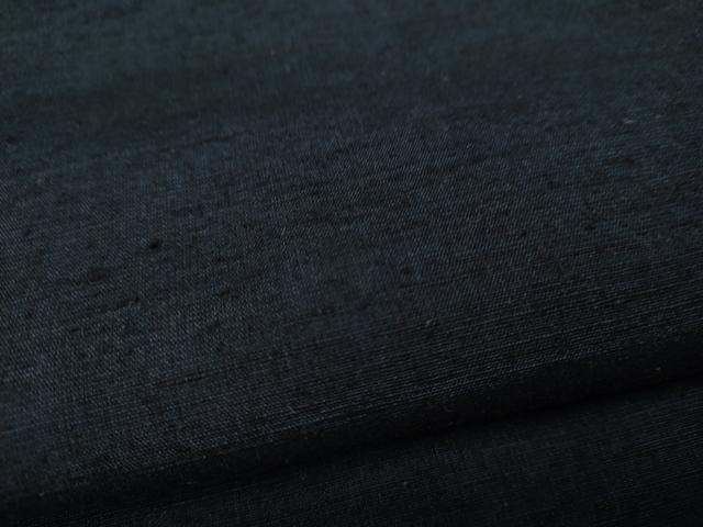 平和屋着物●男性　紬　アンサンブル　留紺色　正絹　逸品　CAAY5053ut