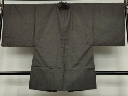 平和屋着物●男性　紬　アンサンブル　100亀甲　反端付き　正絹　逸品　CAAY5054ut