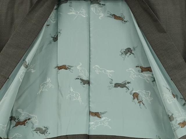 平和屋着物●男性　紬　アンサンブル　100亀甲　反端付き　正絹　逸品　CAAY5054ut