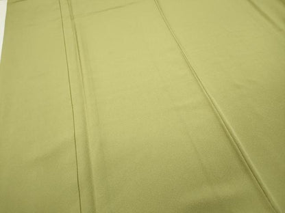 平和屋着物●上質な色無地 抹茶色 正絹 逸品 未使用 CAAY5068ut