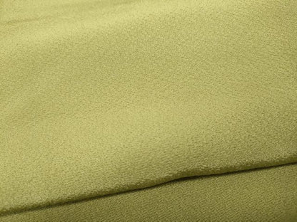 平和屋着物●上質な色無地 抹茶色 正絹 逸品 未使用 CAAY5068ut