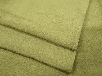 平和屋着物●上質な色無地 抹茶色 正絹 逸品 未使用 CAAY5068ut