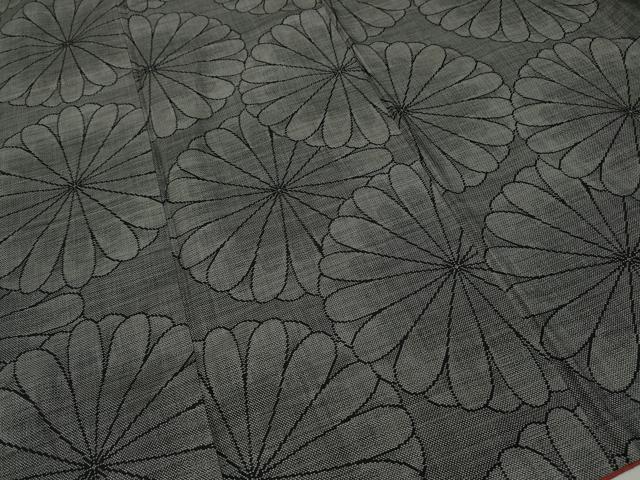 平和屋着物●本場大島紬 9マルキ 舞菊文 正絹 逸品 CAAY5092ut