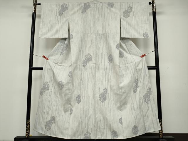 平和屋着物●上質な紬　亀甲花文　正絹　逸品　CAAY5095ut